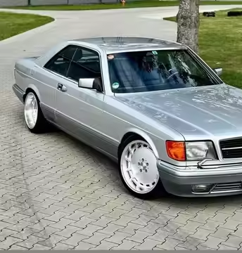 Original Merc 380 SEC 2 piece with polished barrel Forgia Forged Wheel