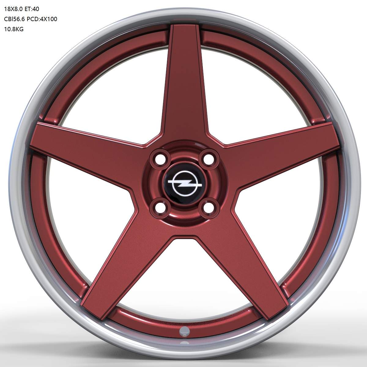 Opel Corsa Utility 2 Piece Forged 2 Colour Wheel Cinzano (Price Per Rim)