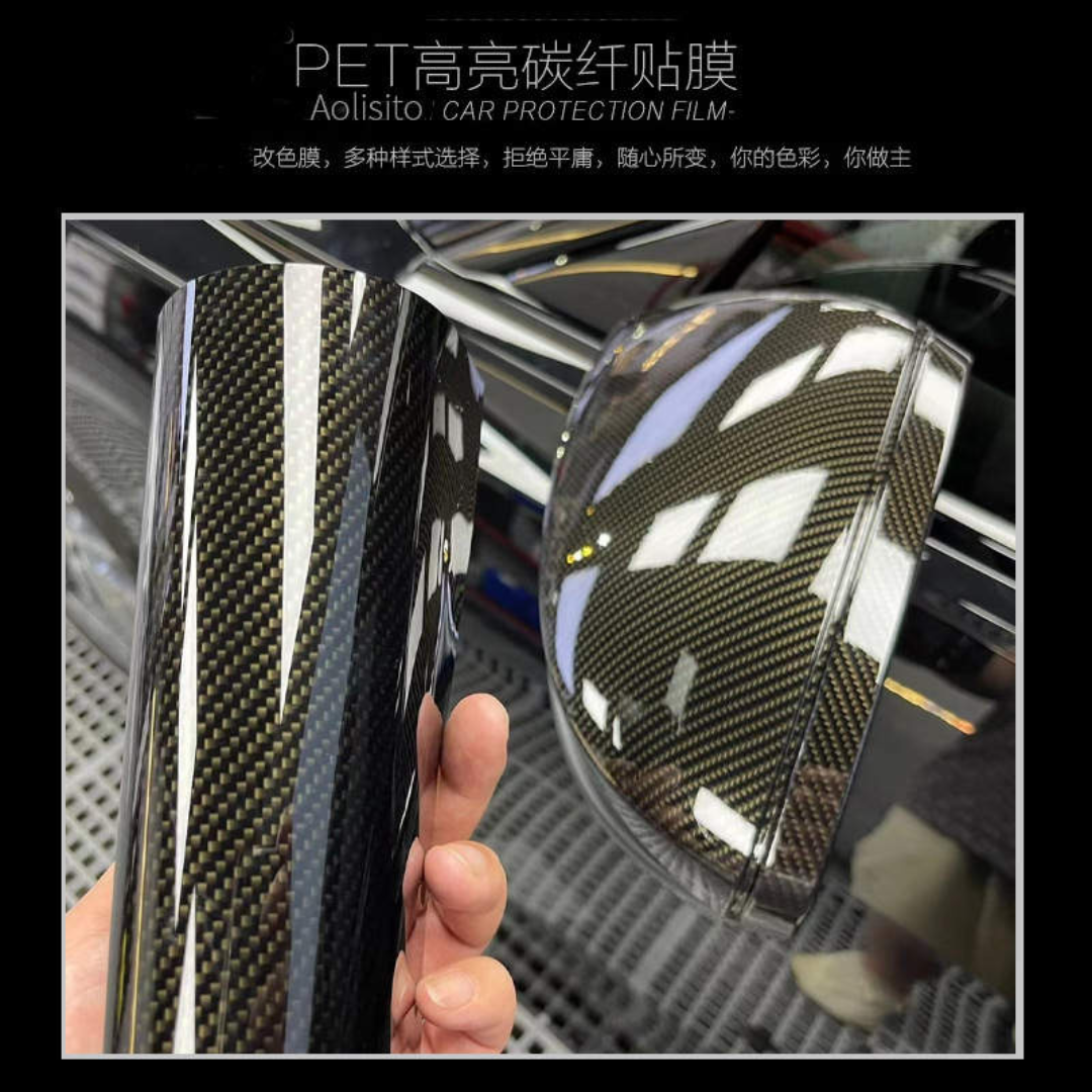 Vinyl Wrap Carbon Fibre 4D Semi Gloss Quality