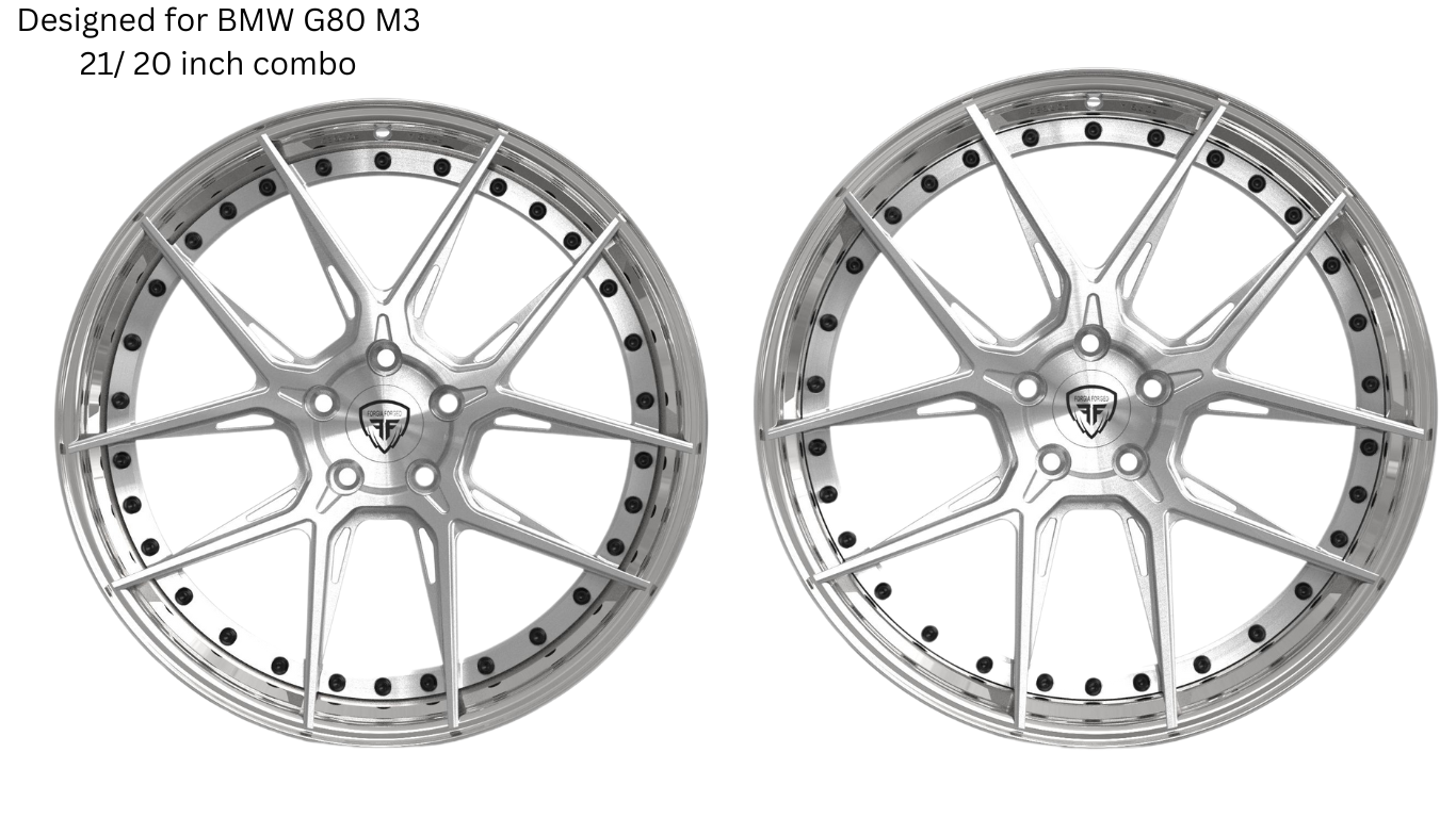BMW M4 G80 Forgia Forged Wheel Two Piece Wheel (Hanostid) (Price Per Rim)