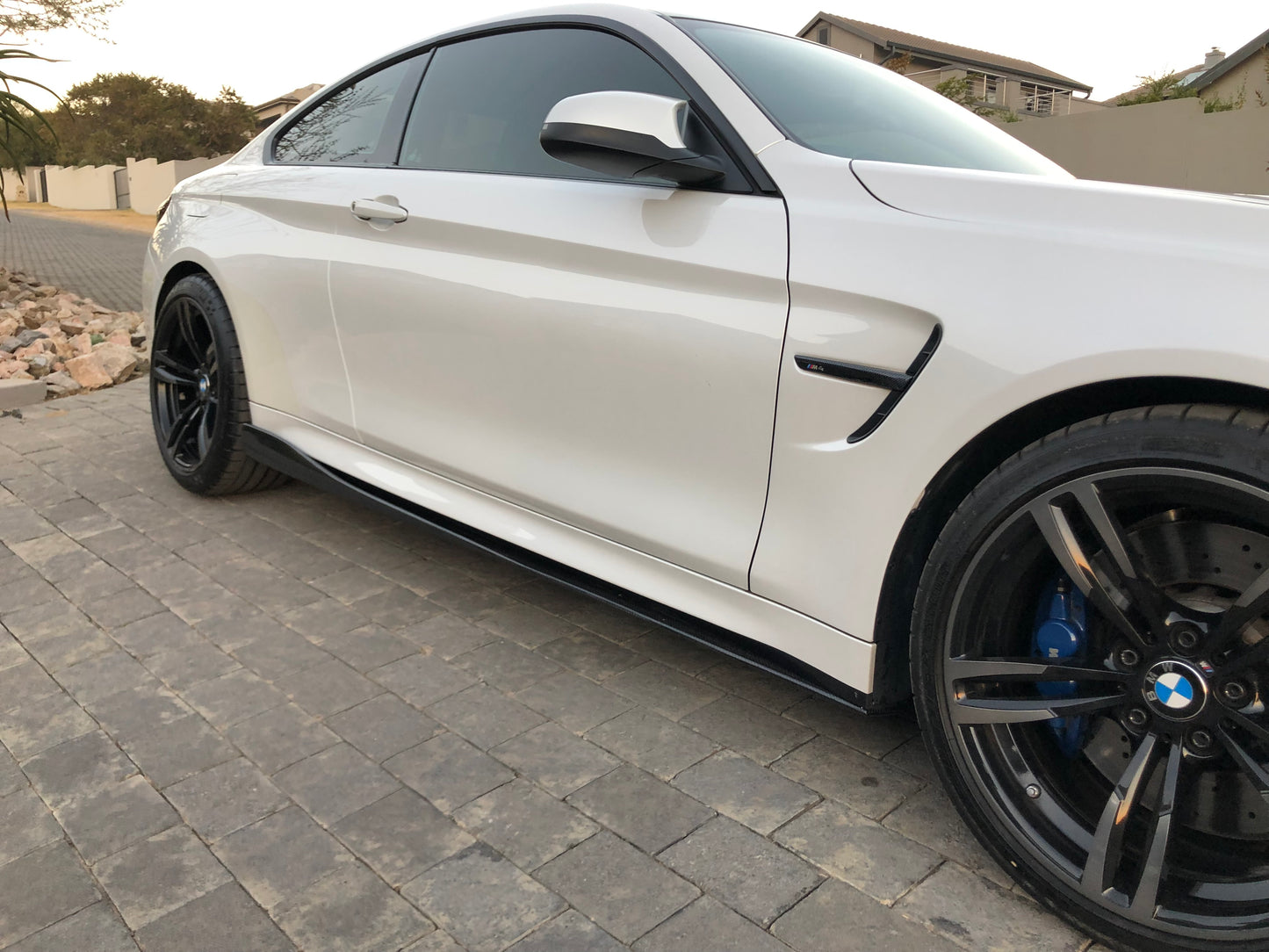 BMW Carbon Fibre Side Sill with Flap for BMW M4 F80 2014-2022