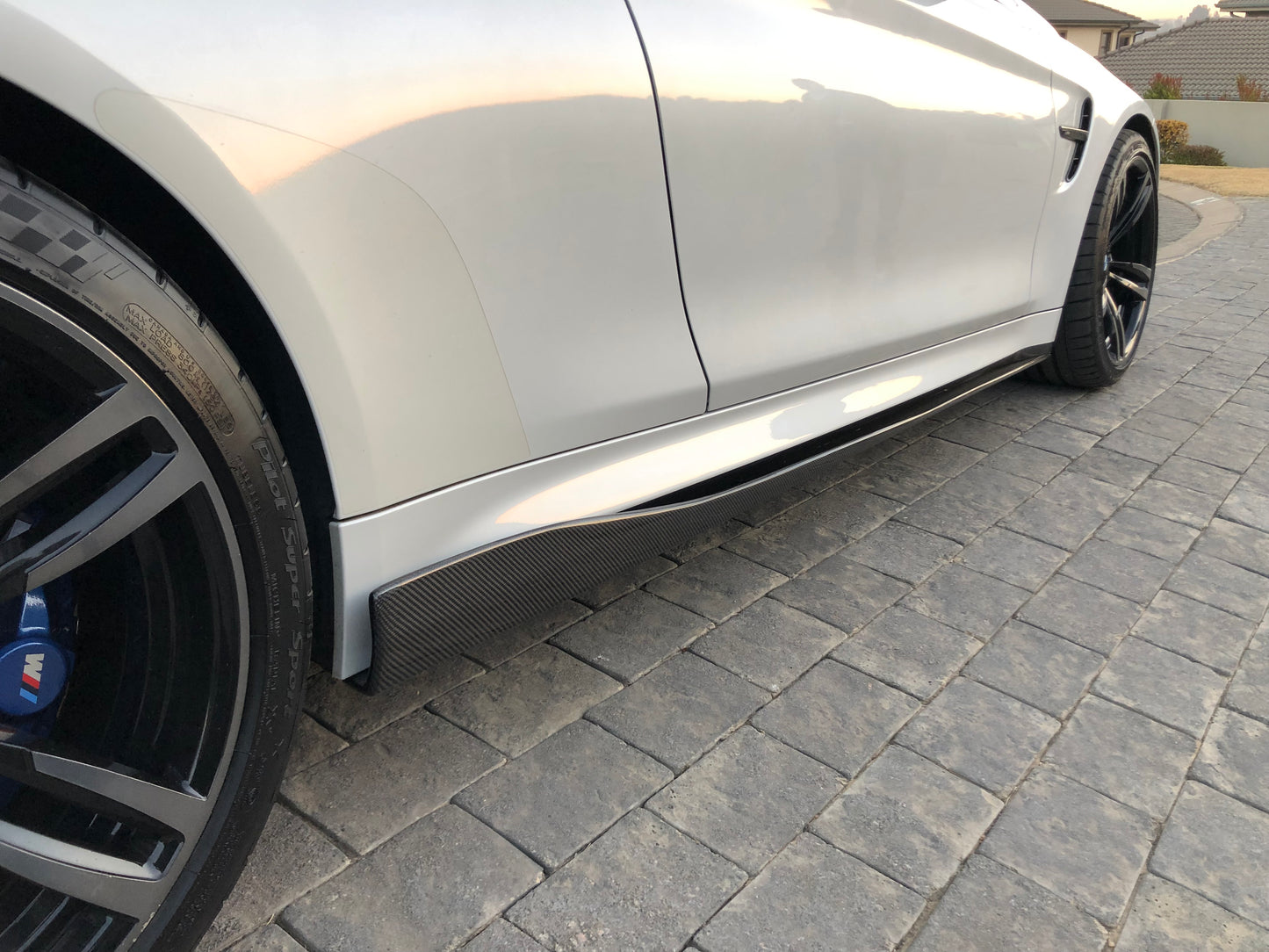 BMW Carbon Fibre Side Sill with Flap for BMW M4 F80 2014-2022