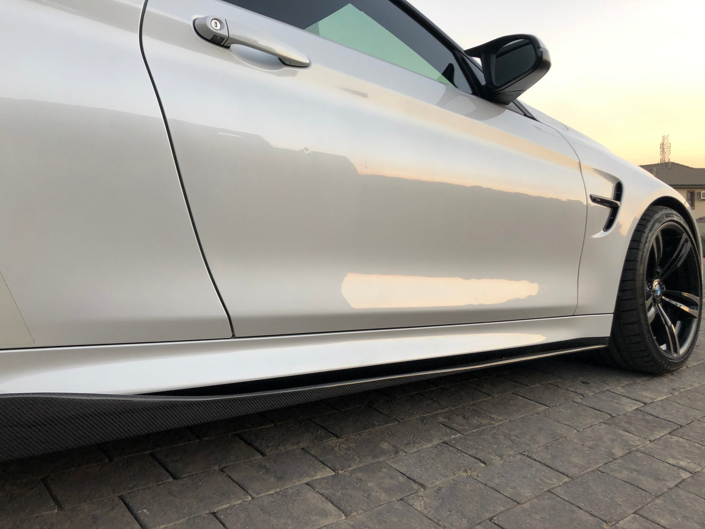 BMW Carbon Fibre Side Sill with Flap for BMW M4 F80 2014-2022