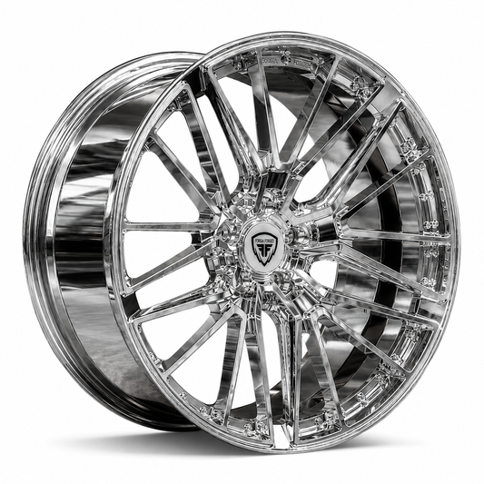 Maserati Gibley 2016 custom Forgia forged monoblock chrome wheels