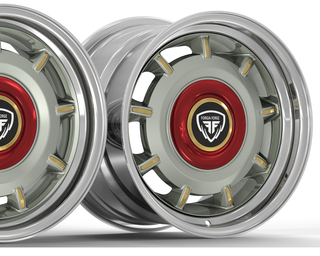 Ford F100 1956 2 Piece Forgia Forged 3 Colour Wheel Becham (Price Per Rim)