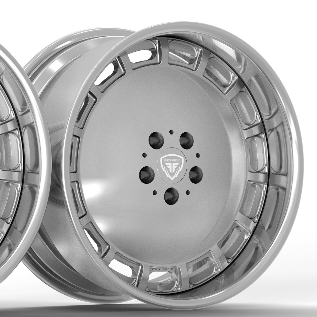 Original Merc 380 SEC 2 piece with polished barrel Forgia Forged Wheel