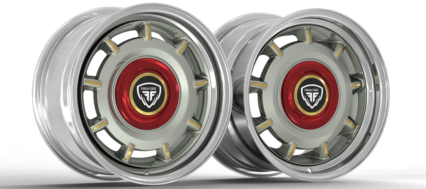 Ford F100 1956 2 Piece Forgia Forged 3 Colour Wheel Becham (Price Per Rim)