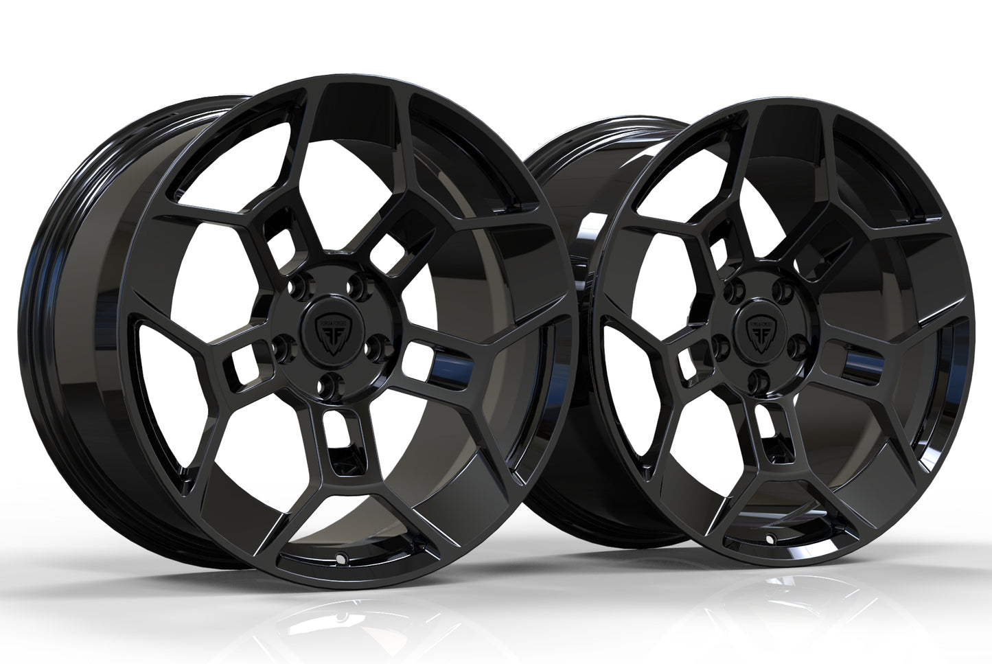 RotiForm Style Aerodisc with Mustang 2025 GTD Wheel design in 19 inch 10/11j Wides & Narrows