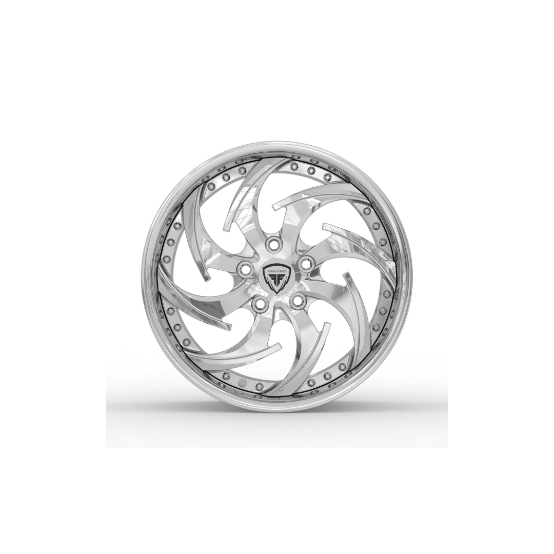Toyota Mark X– Custom 2-Piece Chrome Forged Wheels | Tucked Fitment 18 Inch ( priced per Wheel )