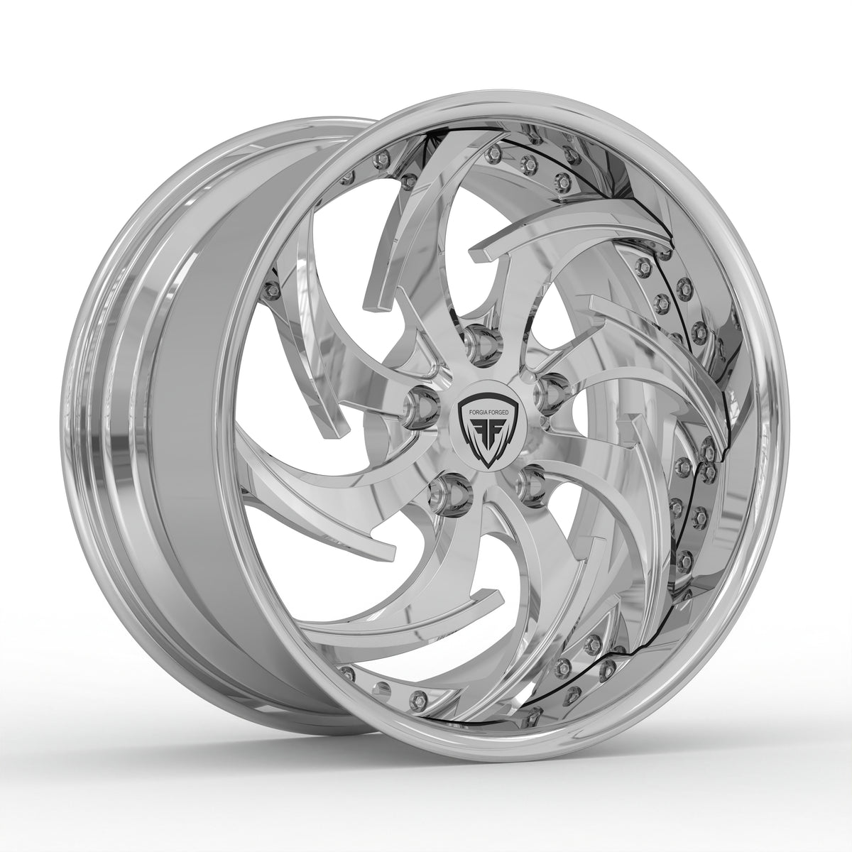 Toyota Mark X– Custom 2-Piece Chrome Forged Wheels | Tucked Fitment 18 Inch ( priced per Wheel )