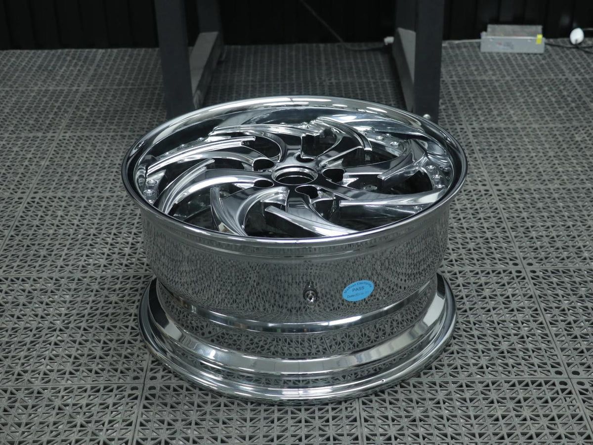 Toyota Mark X– Custom 2-Piece Chrome Forged Wheels | Tucked Fitment 18 Inch ( priced per Wheel )