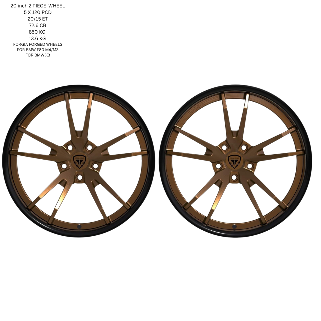 BMW M4 Forged wheels   Two Piece Forgia Andorra Style (Priced Per Wheel)