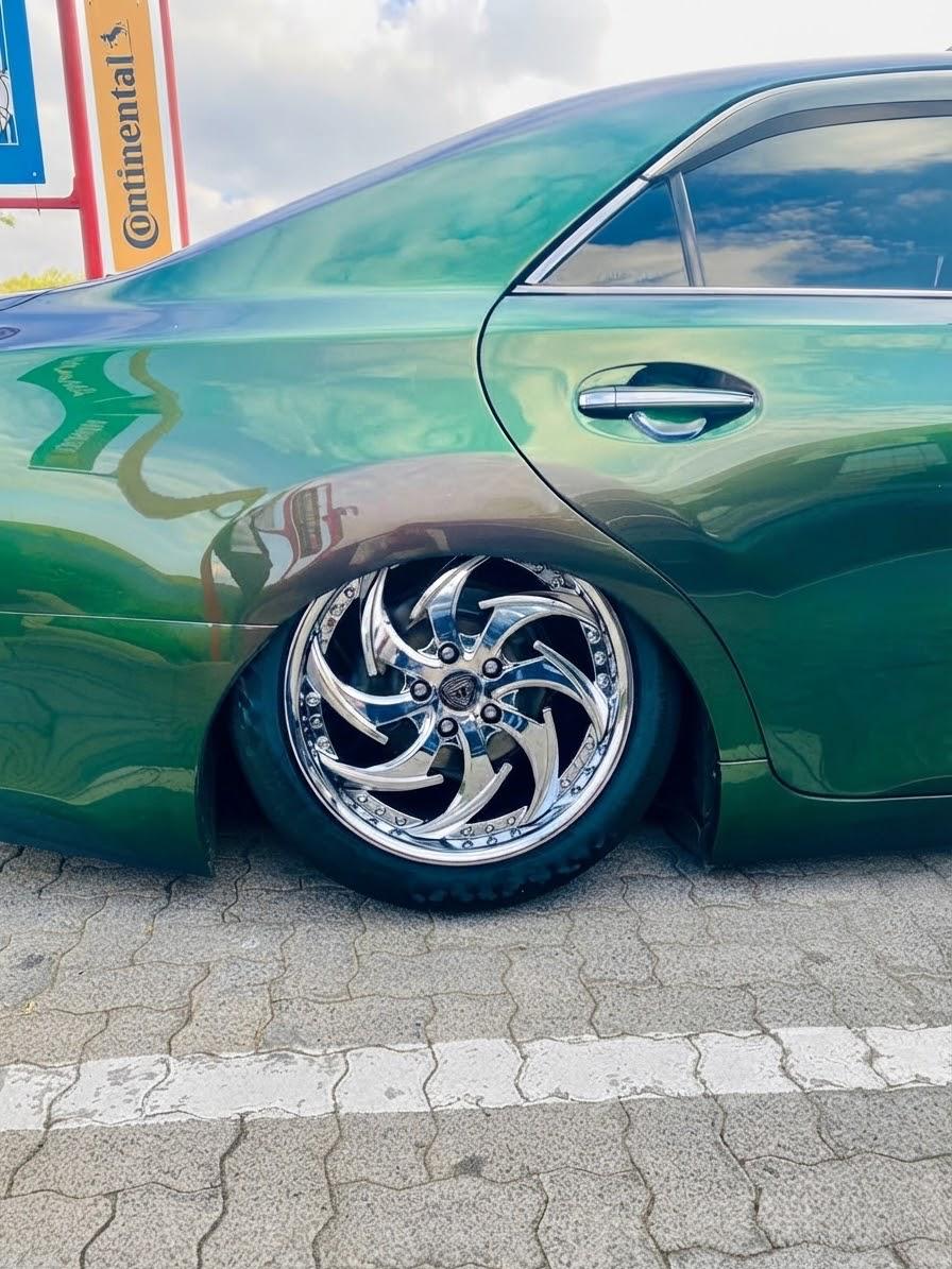 Toyota Mark X– Custom 2-Piece Chrome Forged Wheels | Tucked Fitment 18 Inch ( priced per Wheel )
