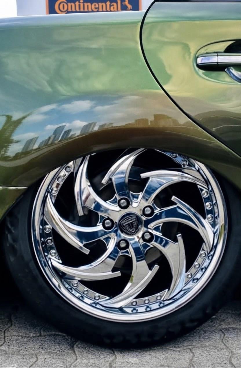 Toyota Mark X– Custom 2-Piece Chrome Forged Wheels | Tucked Fitment 18 Inch ( priced per Wheel )