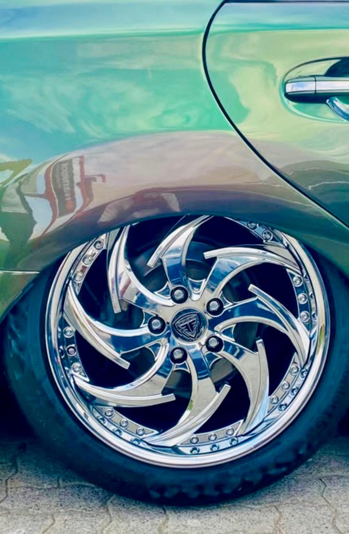 Toyota Mark X– Custom 2-Piece Chrome Forged Wheels | Tucked Fitment 18 Inch ( priced per Wheel )