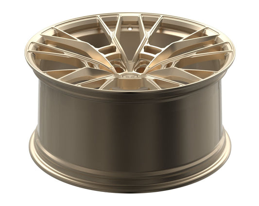 BMW M4 G80  Forged Forgia Wheel Fargo Design Flush Fit in CS Gold