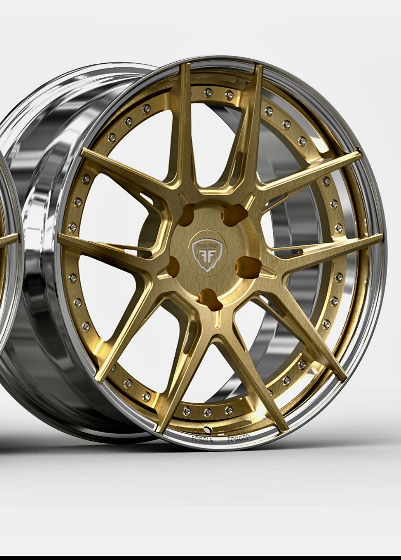 Porsche Boxster 2015 2 Piece Forgia Forged  Wheel Grand Adriano