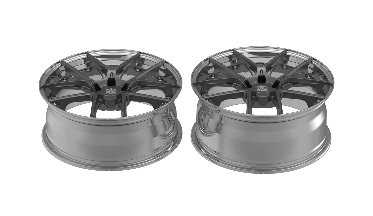 Mercedes C63 BR204 2 Piece Forgia Forged  Wheel Hannigen Series