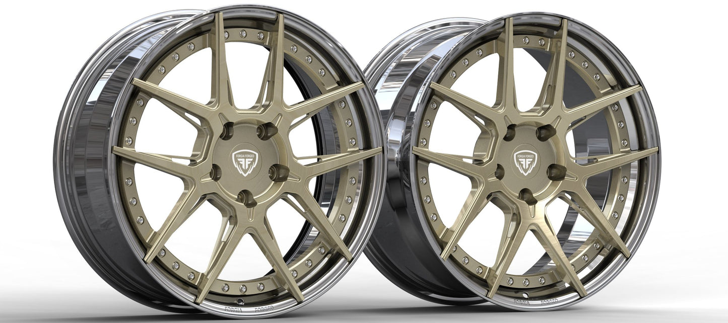 Porsche Boxster 2015 2 Piece Forgia Forged  Wheel Grand Adriano