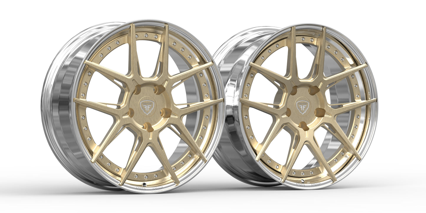 Porsche Boxster 2015 2 Piece Forgia Forged  Wheel Grand Adriano