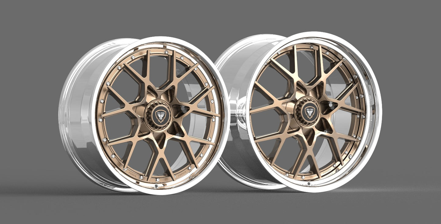 Porsche 911 GTS Anatoly Forgia Forged 20/21 inch Combo ( priced Per set)