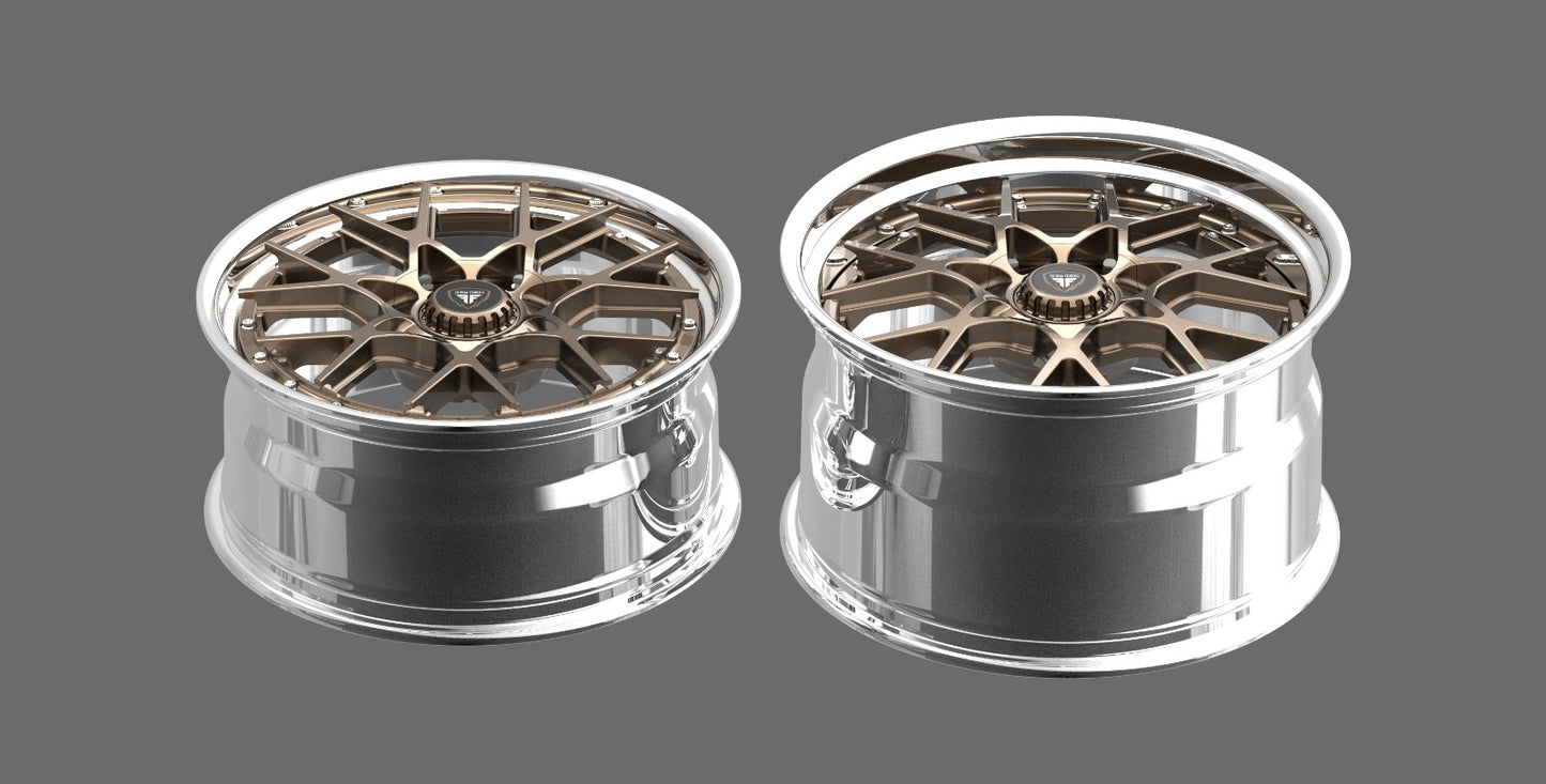 Porsche 911 GTS Anatoly Forgia Forged 20/21 inch Combo ( priced Per set)