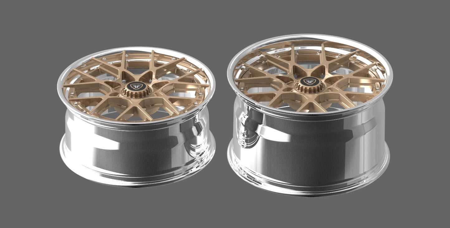 Porsche 911 GTS Anatoly Forgia Forged 20/21 inch Combo ( priced Per set)