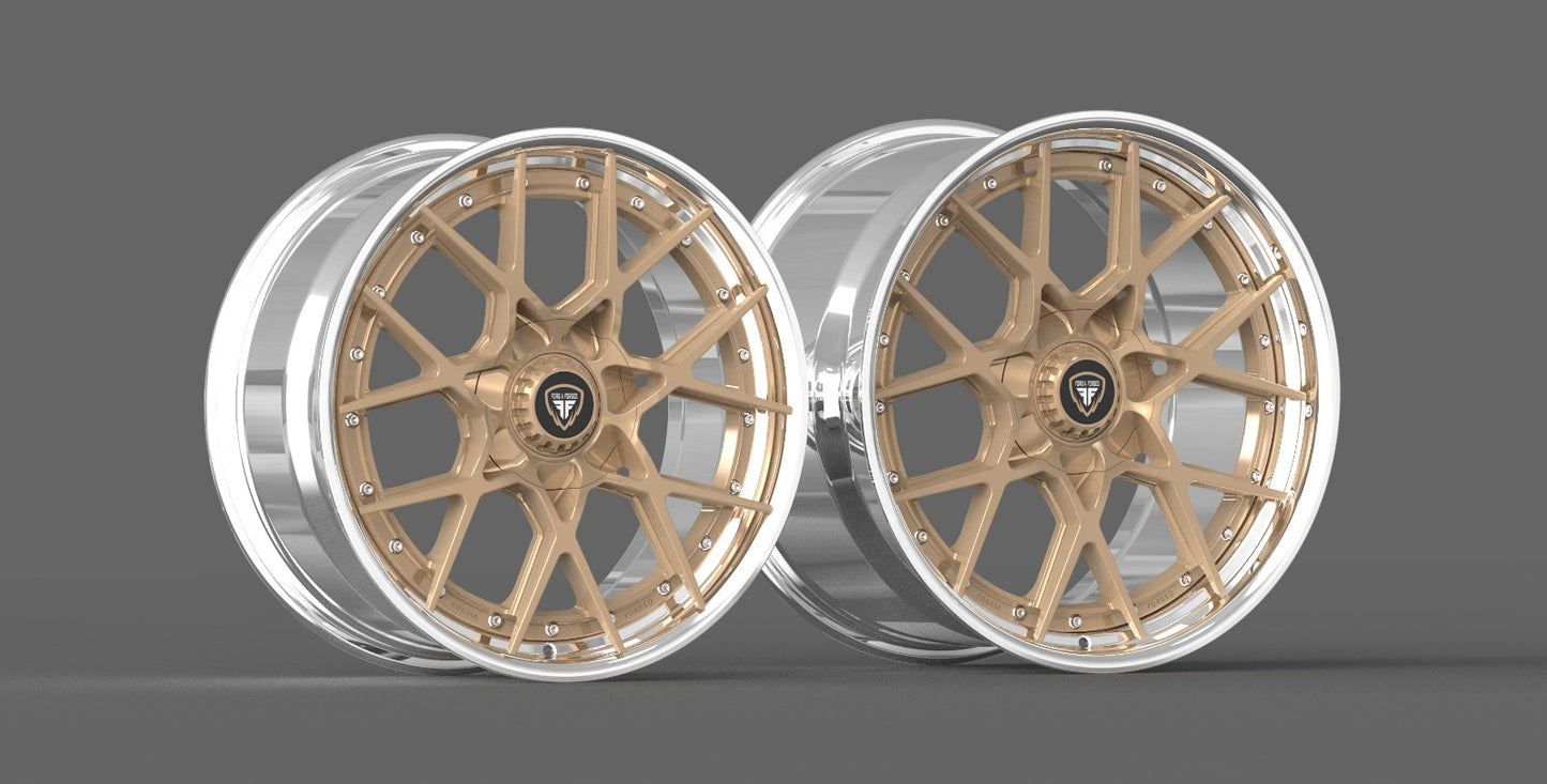 Porsche 911 GTS Anatoly Forgia Forged 20/21 inch Combo ( priced Per set)