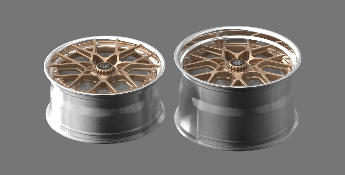 Porsche 911 GTS Anatoly Forgia Forged 20/21 inch Combo ( priced Per set)