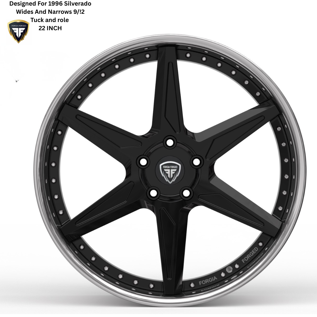 Chevrolet Silverado Scaramanga Forgia Forged 22 inch built for air suspension ( priced Per set)