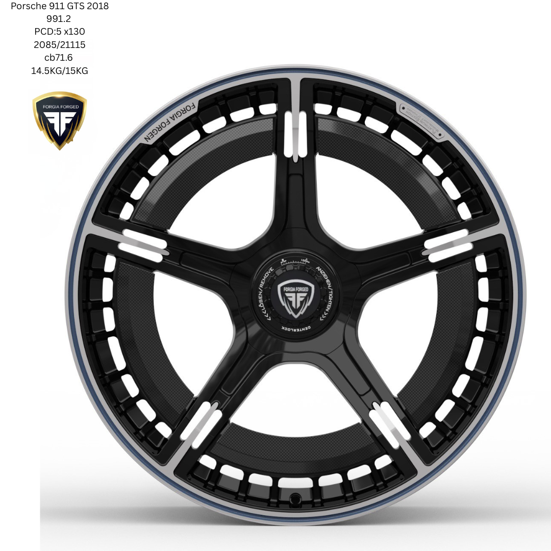 Porsche 911 GTS 991.2 Brabus style Forged Forgia Wheel  Design Flush Fit (Priced Per Wheel) (Copy)