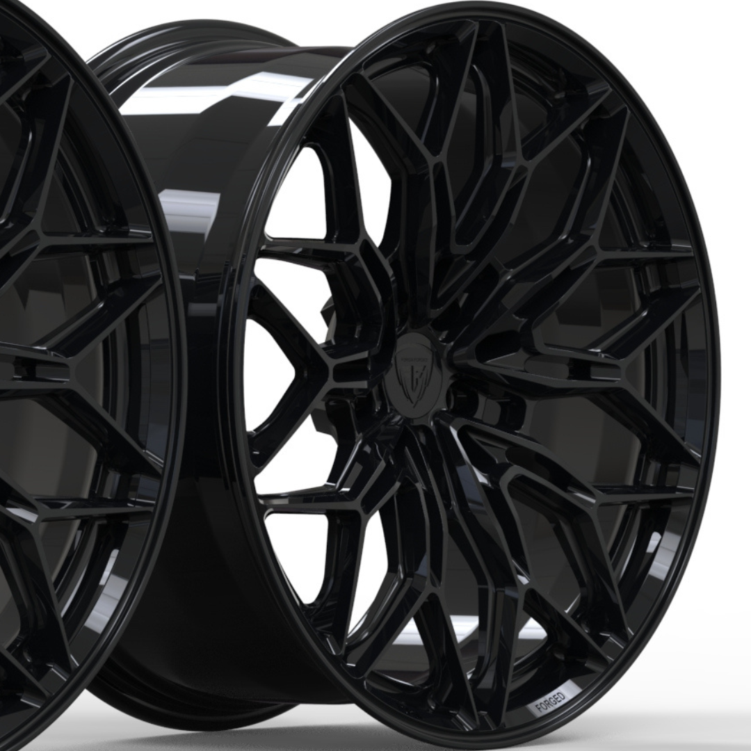 BMW M4 F80  Forged Forgia Wheel Drago Design Flush Fit Gloss Black