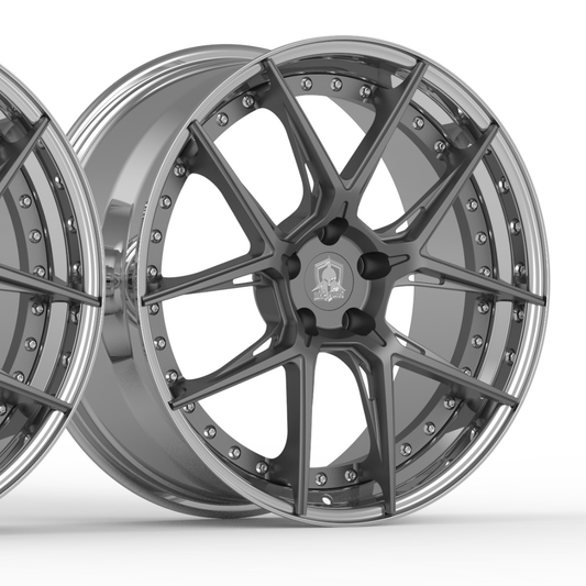 Mercedes C63 BR204 2 Piece Forgia Forged  Wheel Hannigen Series