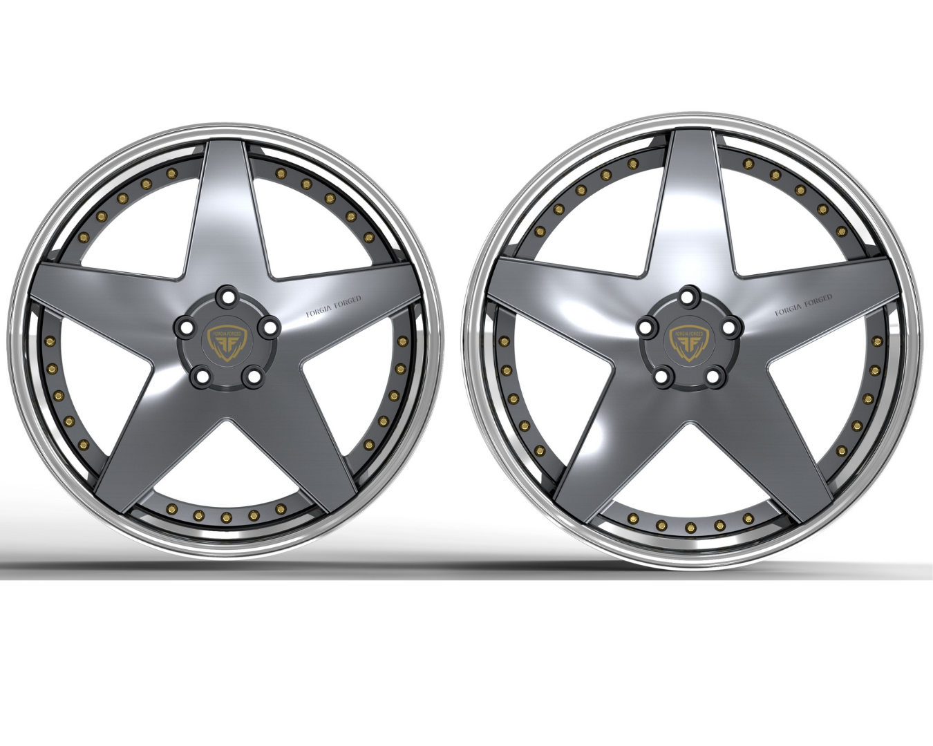 BMW M4 G80 2025 2 Piece Forgia Forged  Wheel Fareno Flat Face And Concave Face