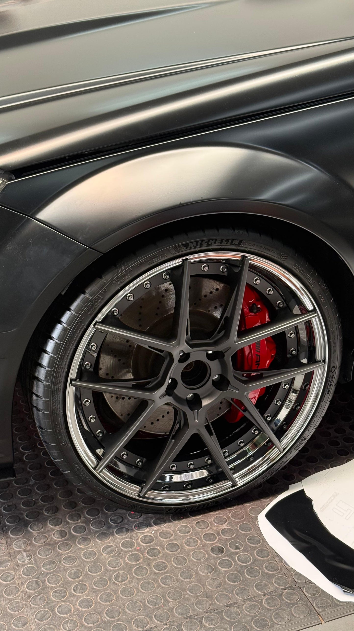 Mercedes C63 BR204 2 Piece Forgia Forged  Wheel Hannigen Series