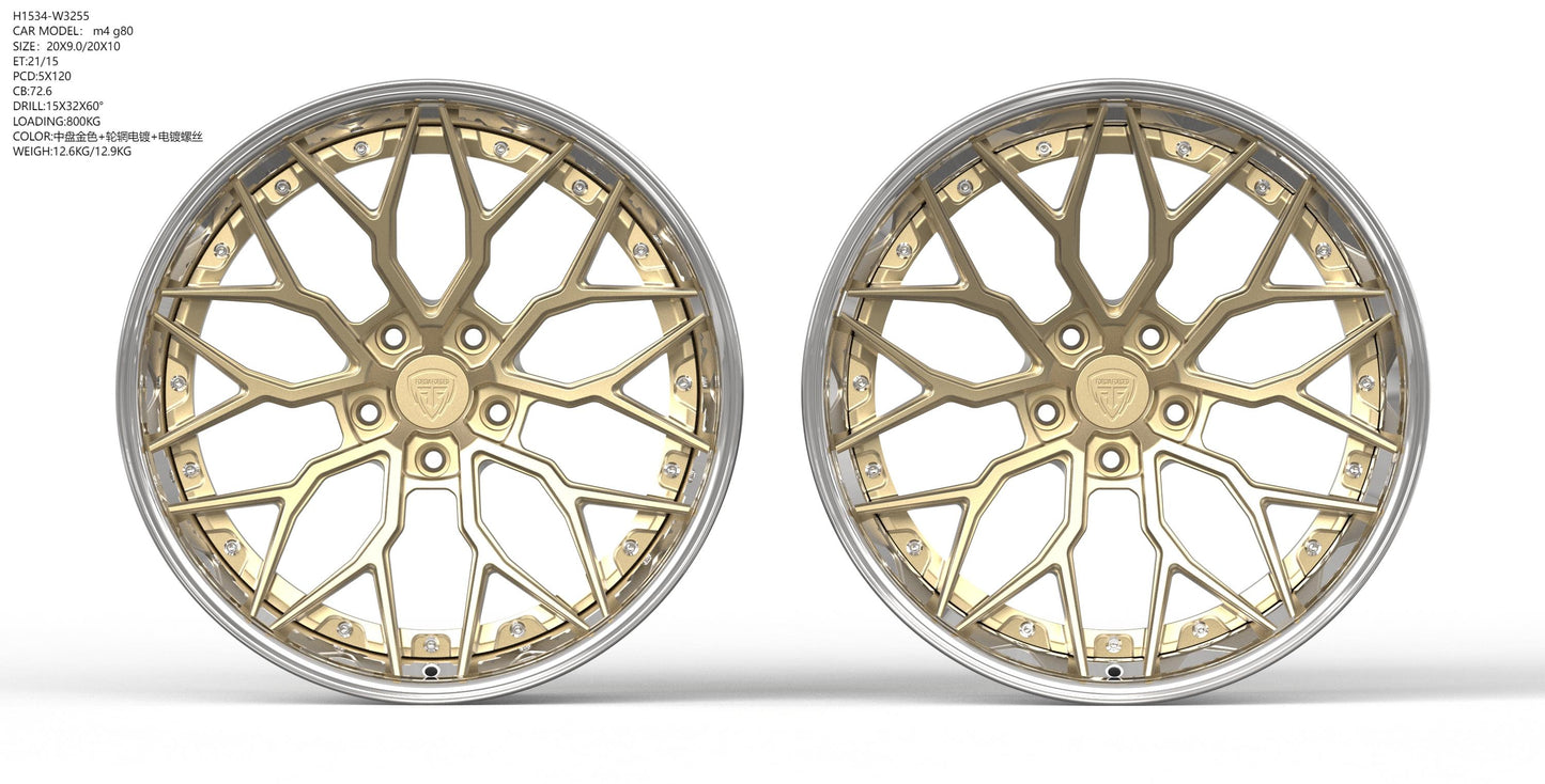 BMW M3 E92 Forged Wheel Two Piece Wheel (Emona)   (Price Per Rim)