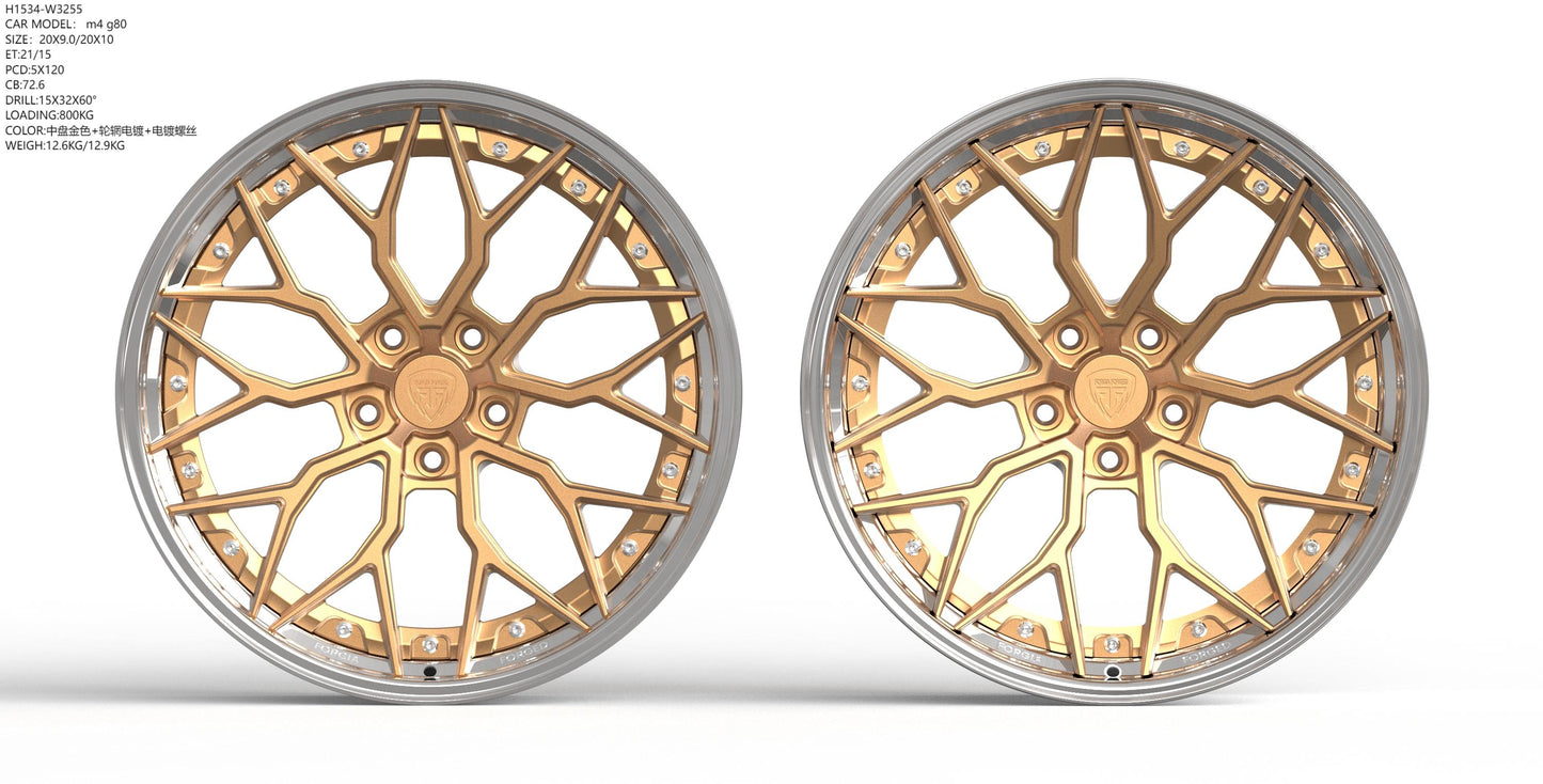 BMW M3 E92 Forged Wheel Two Piece Wheel (Emona)   (Price Per Rim)