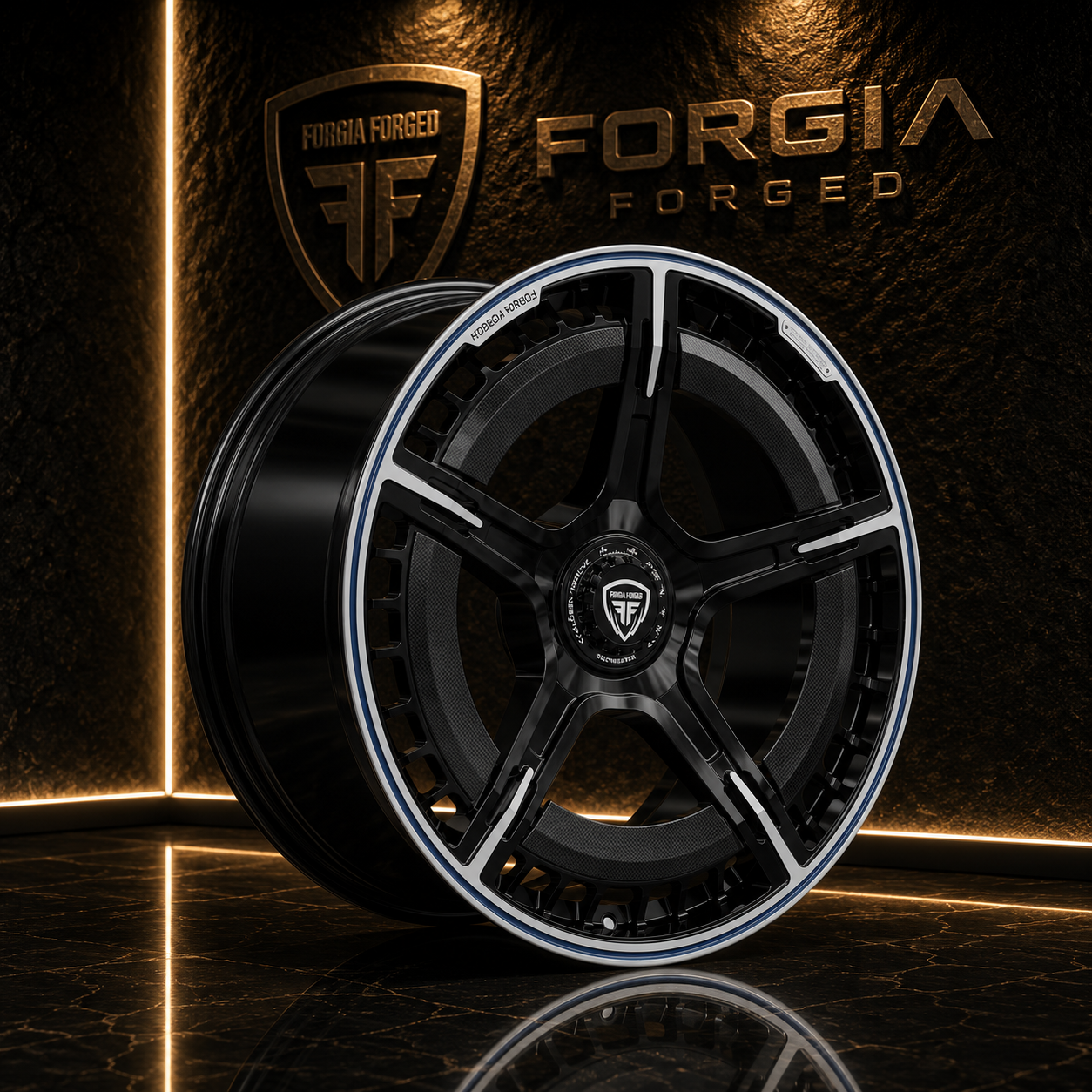 Porsche 911 GTS 991.2 Brabus style Forged Forgia Wheel  Design Flush Fit (Priced Per Wheel) (Copy)