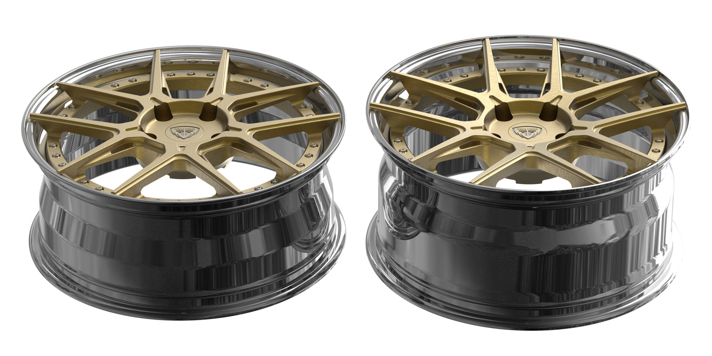 Porsche Boxster 2015 2 Piece Forgia Forged  Wheel Grand Adriano