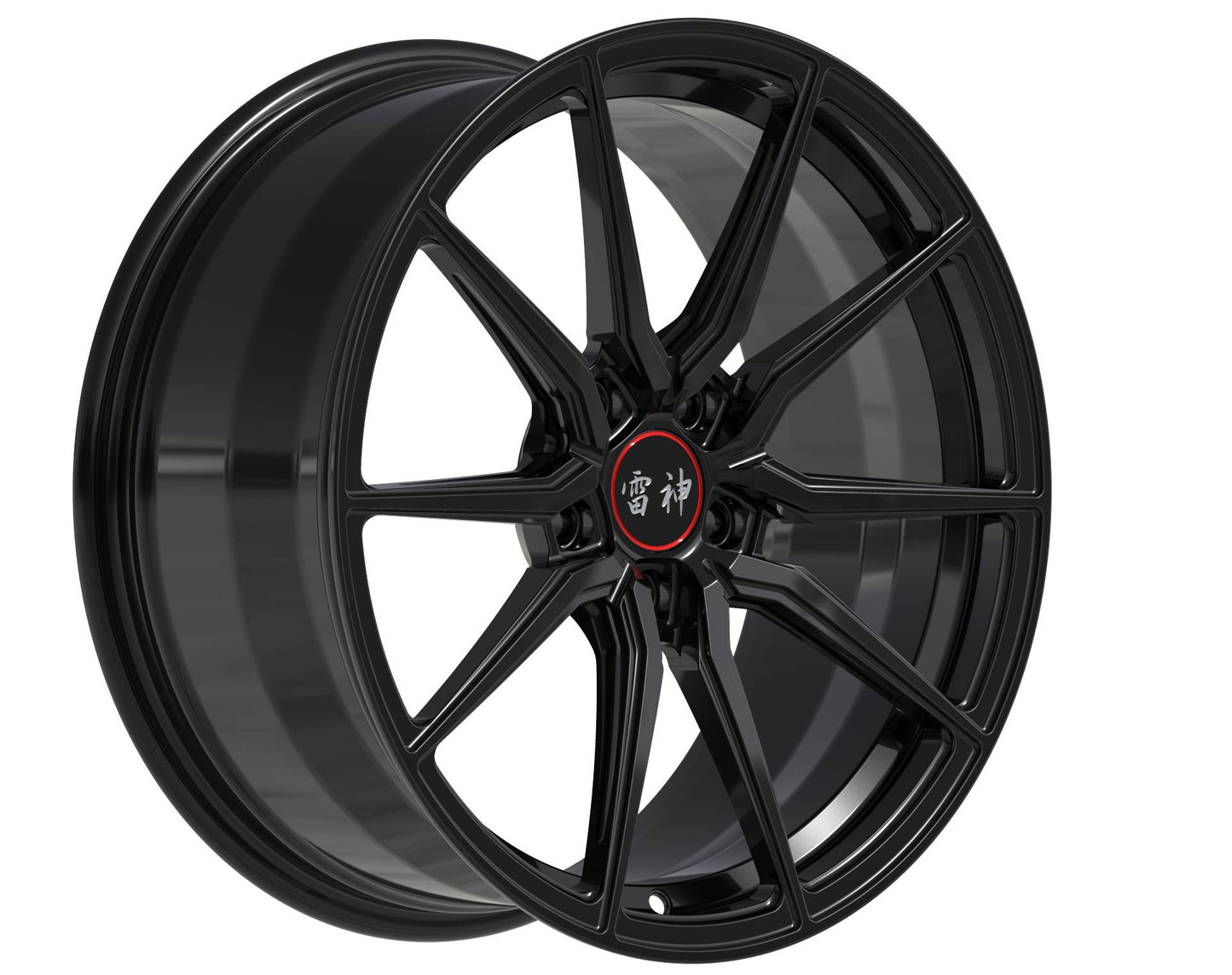 Audi A4 Eclipse Monoblock Concave Forged Black18 inch (Price Per Rim)
