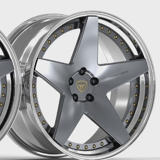 BMW M4 G80 2025 2 Piece Forgia Forged  Wheel Fareno Flat Face And Concave Face