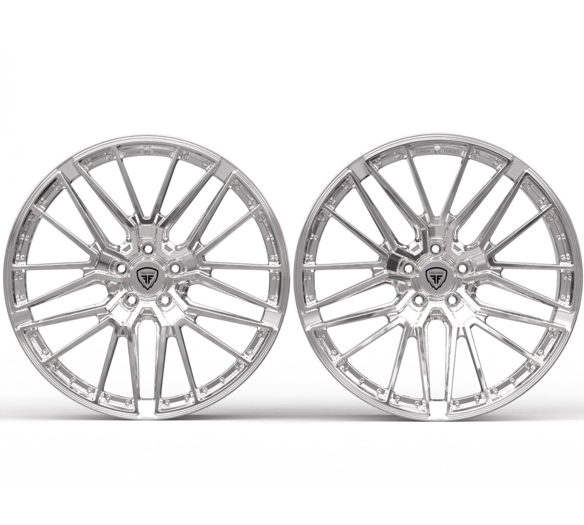 Maserati Gibley 2016 custom Forgia forged monoblock chrome wheels