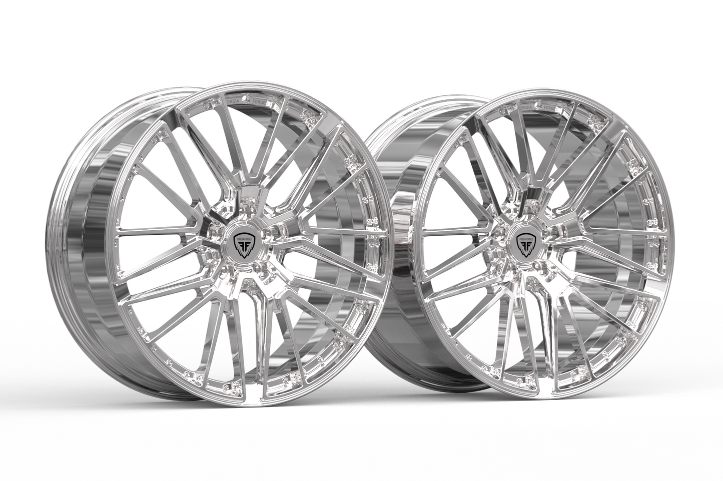 Maserati Gibley 2016 custom Forgia forged monoblock chrome wheels